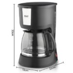 Cafetière Electrique filtre anti-goutte 12 tasses - 1000W - R131
