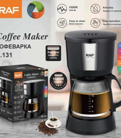 Cafetière Electrique filtre anti-goutte 12 tasses - 1000W - R131