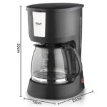 Cafetière Electrique filtre anti-goutte 12 tasses - 1000W - R131