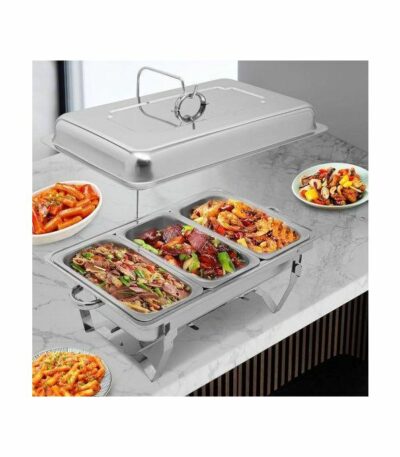 Chafing dish présentation d'aliments 3 compartiment 11litres