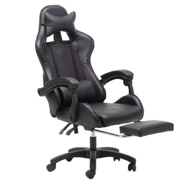 Chaise de jeu ergonomique rotatif pour PC Gamer avec repose-pieds,chaise de jeu