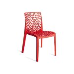 Chaise empilable en plastique - idéal pour votre maison - Rose
