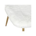 Chaise Imitation Fourrure Aurea Blanche