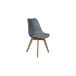 Chaise Scandinave Coque PP - Coussin - Gris