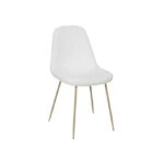 Chaises Imitation Fourrure Aurea Blanche