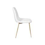 Chaises Imitation Fourrure Aurea Blanche