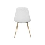 Chaises Imitation Fourrure Aurea Blanche