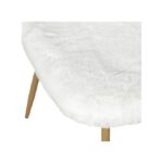 Chaises Imitation Fourrure Aurea Blanche