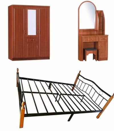 Chambre à coucher, Ensemble Lit - Armoire - Coiffeuse
