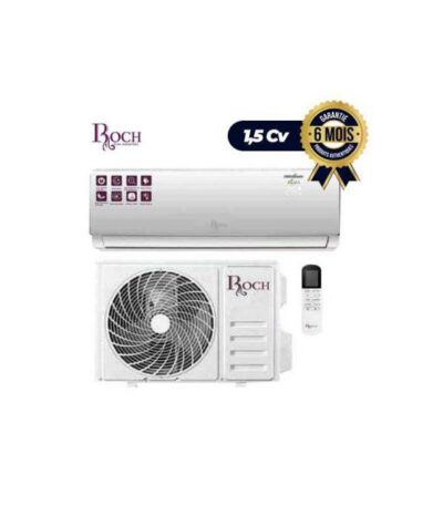 Climatiseur ROCH- 1.5 CV - 12000 BTU - Gaz R410a - 12 mois garantie