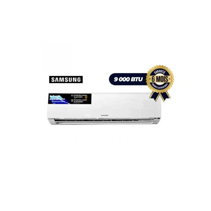 Climatiseur Split SAMSUNG - R410A - 9000 BTU - 1.25 Cv - Blanc - 12 Mois