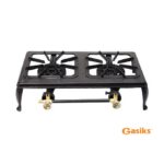 Cuisinière à gaz en fonte avec 2 brûleurs