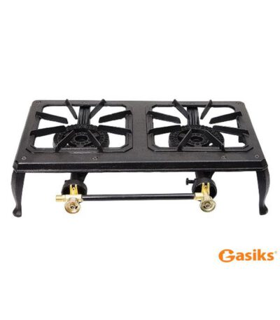 Cuisinière à gaz en fonte avec 2 brûleurs