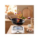Cuisinière à Gaz Portable à Brûleur Unique, Cuisinière à Gaz De Camping, Facile à Nettoyer - Blanc