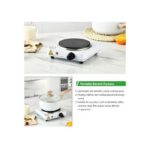 Cuisinière électrique 1000 W,cuisinière électrique De Cuisine,faire Du Thé,moka,chauffe-café-blanc