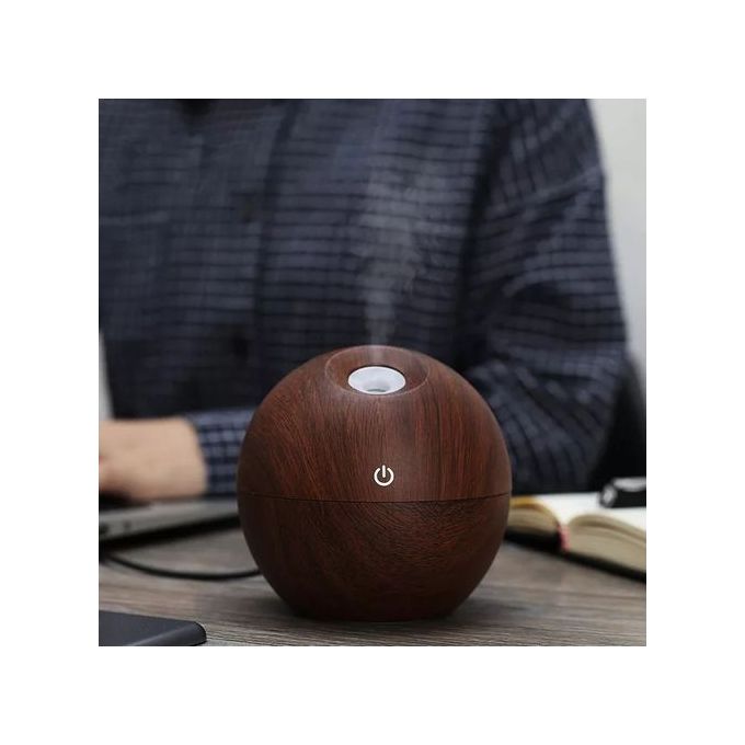 Diffuseur D'huile Essentielle Bureau Brumisateur - Marron