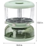Distributeur de Cereales rotatifs à 360° - 6 compartiments - 6,4 kg avec boîte de rangement pour œufs