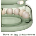 Distributeur de Cereales rotatifs à 360° - 6 compartiments - 6,4 kg avec boîte de rangement pour œufs