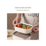 Double Layer Stainless Steel Portable Lunch Box