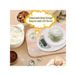 Electronic Digital Tool Measuring Kitchen Food Weighing Scales - White