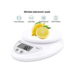 Electronic Digital Tool Measuring Kitchen Food Weighing Scales - White