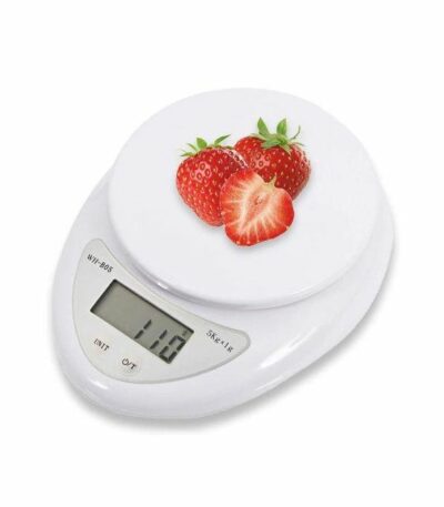 Electronic Digital Tool Measuring Kitchen Food Weighing Scales - White