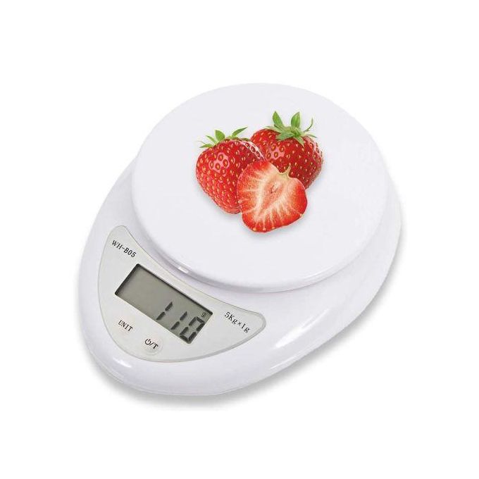 Electronic Digital Tool Measuring Kitchen Food Weighing Scales - White