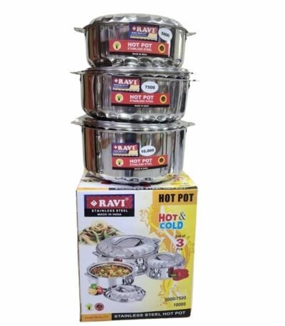 ENSEMBLE 3 BOLS EN INOX 24H