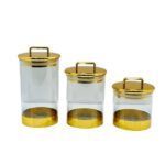 ensemble 3 sucrier transpârent