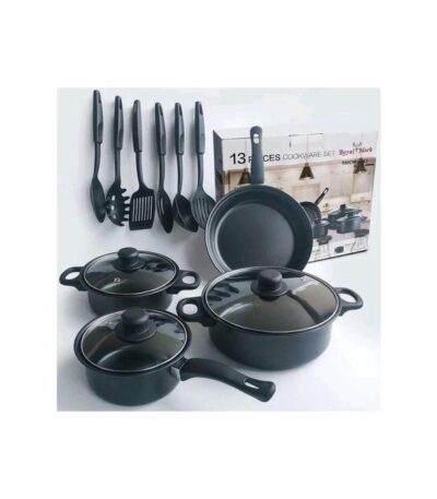 Ensemble de 13 pièces ustensiles de cuisine poêles, casseroles et ustensiles de service