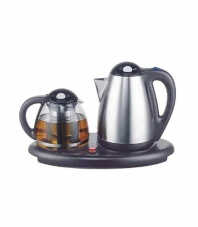 Ensemble Plaque Chauffante Bouilloire ou Chauffe Eau Electrique en Inox 2L
