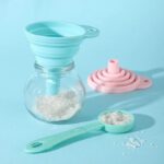 Entonnoir pliable en Silicone pour transfert de liquide