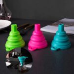 Entonnoir pliable en Silicone pour transfert de liquide