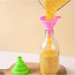 Entonnoir pliable en Silicone pour transfert de liquide
