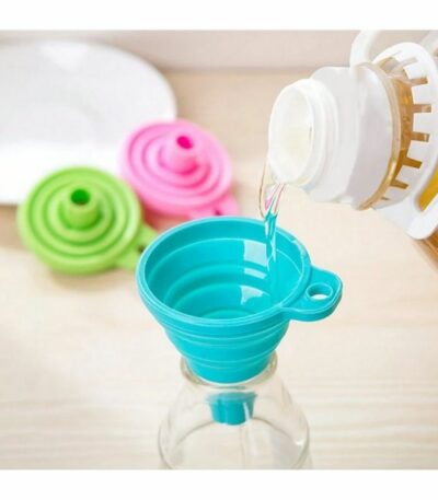 Entonnoir pliable en Silicone pour transfert de liquide