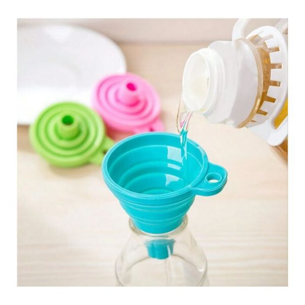 Entonnoir pliable en Silicone pour transfert de liquide