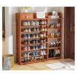 Etagère à Chaussures 7 Niveaux - 29 Paires en Bois MDF