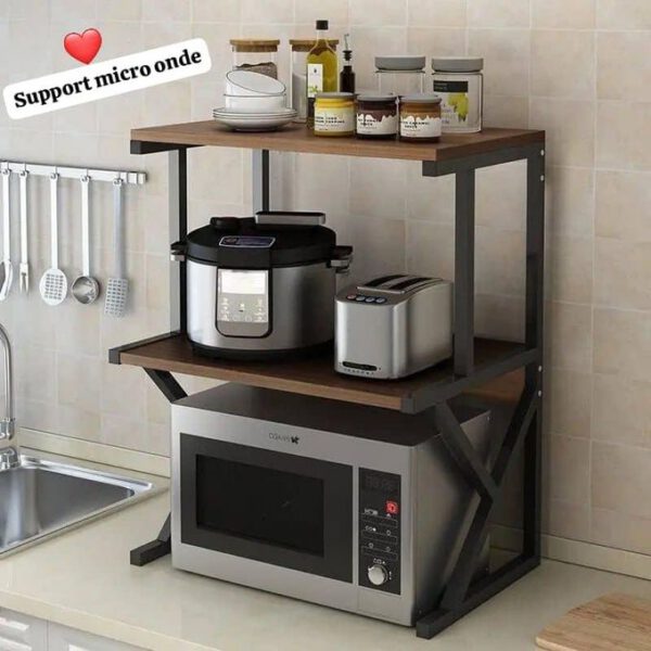 Etagère pour micro onde et four , Meuble de Rangement cuisine 54, 5x66 cm
