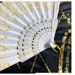 Éventail ventilateur pliant - Blanc