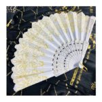 Éventail ventilateur pliant - Blanc