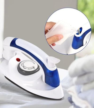 Fer A Repasser A Vapeur - Pour Voyage - Puissance 220V - Blanc/ Bleu