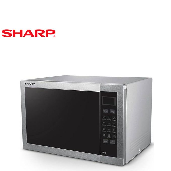 Four à Micro-Ondes Avec Grille 34 Litres - 1000W - Garantie 6 Mois - Gris