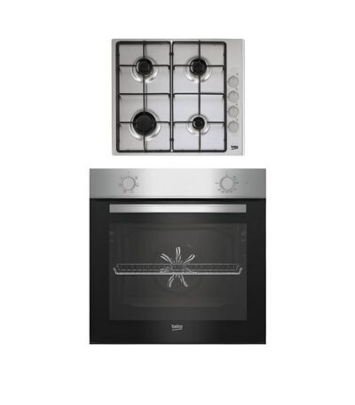 FOUR ENCASTRABLE - BEKO - ELECTRIQUE + PLAQUE A GAZ 4FEUX - GARANTIE 12 MOIS