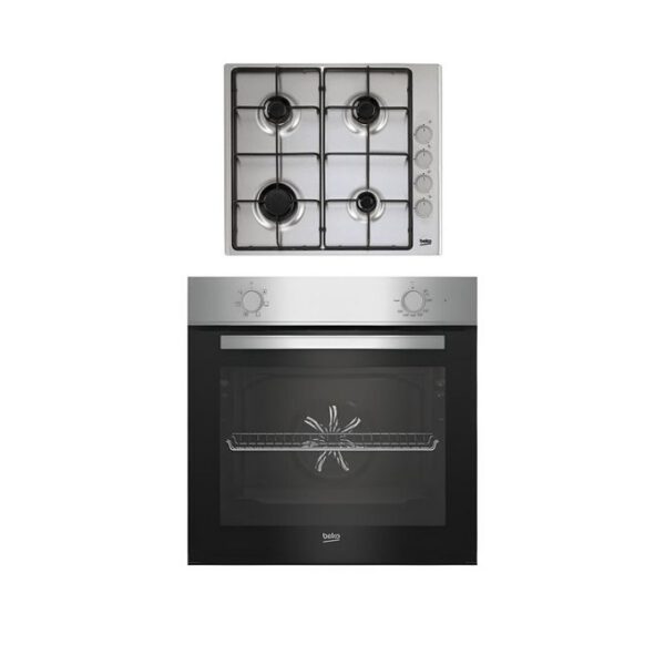 FOUR ENCASTRABLE - BEKO - ELECTRIQUE + PLAQUE A GAZ 4FEUX - GARANTIE 12 MOIS