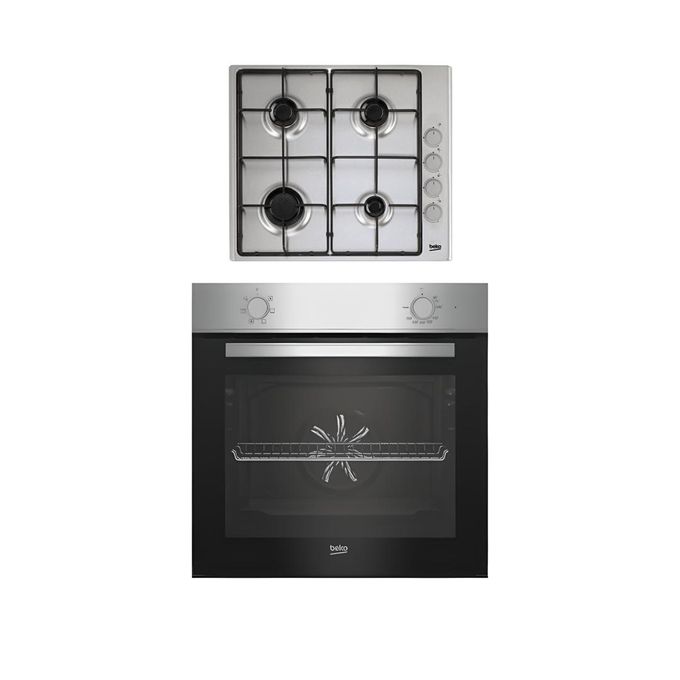FOUR ENCASTRABLE - BEKO - ELECTRIQUE + PLAQUE A GAZ 4FEUX - GARANTIE 12 MOIS