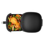 Friteuse à Air Chaud 5,2 Litres Noir - 7 Programmes Automatiques, Écran LCD Tactile, Capacité XL pour Cuisson Saine et Rapide