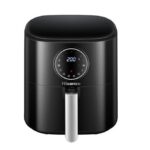 Friteuse à Air Chaud 5,2 Litres Noir - 7 Programmes Automatiques, Écran LCD Tactile, Capacité XL pour Cuisson Saine et Rapide