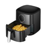 Friteuse à Air Chaud 5,2 Litres Noir - 7 Programmes Automatiques, Écran LCD Tactile, Capacité XL pour Cuisson Saine et Rapide