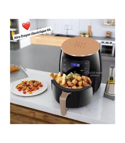 Friteuse à air électrique 6L - 1000W - Air fryer multifonction, mini four 220v
