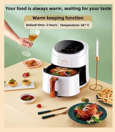 FRITEUSE A AIR ELECTRIQUE JD689B, 1400W, 8L